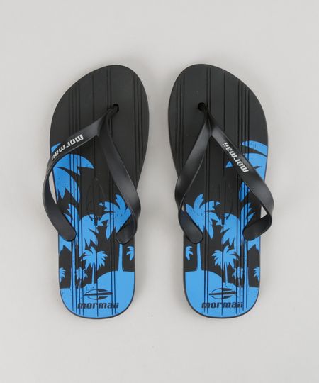 Chinelo-Mormaii-com-Estampa-de-Coqueiros-Preto-8764502-Preto_1