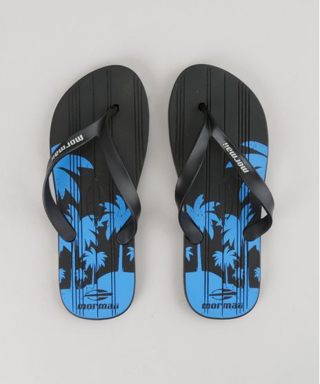 Chinelo-Mormaii-com-Estampa-de-Coqueiros-Preto-8764502-Preto_1