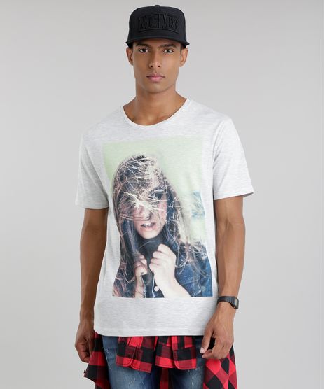 Camiseta-com-Estampa--Mulher--Cinza-Mescla-Claro-8659413-Cinza_Mescla_Claro_1