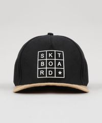 Bone--Skt-Board--com-Suede-Preto-8684258-Preto_1