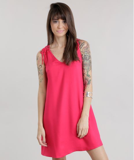 Vestido-com-Ilhos-Rosa-Escuro-8642559-Rosa_Escuro_1