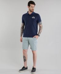 Polo-em-Piquet-Estampado-de-Folhagem-Azul-Marinho-8709945-Azul_Marinho_3