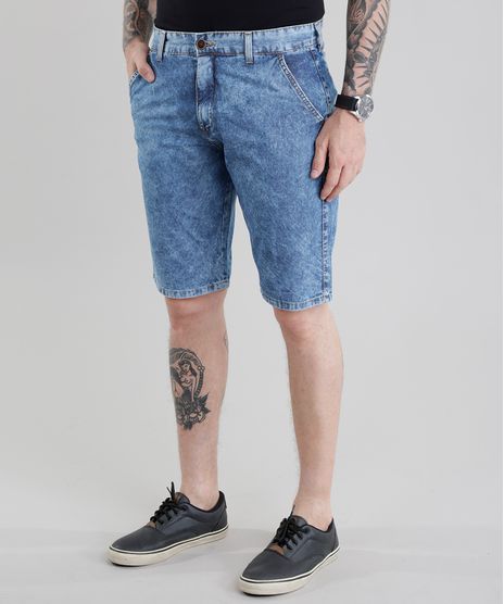 Bermuda-Jeans-Reta-Marmorizada-Azul-Medio-8580742-Azul_Medio_1