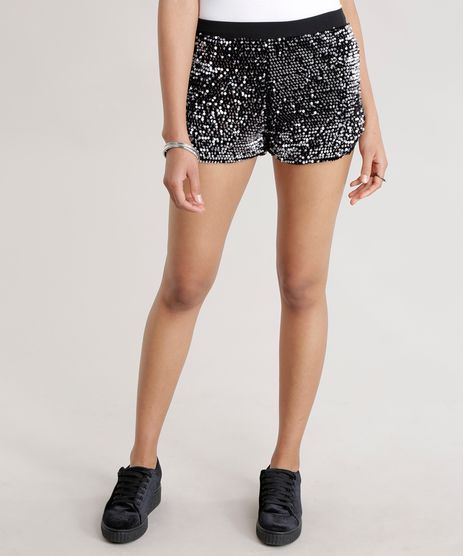Short-em-Veludo-com-Paetes-Preto-8726408-Preto_1