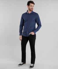 Camisa-Slim-Estampada-de-Poa-Azul-Marinho-8635084-Azul_Marinho_3