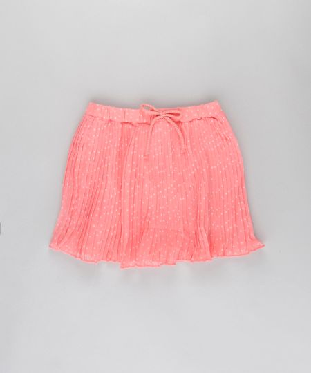 Saia-Plissada-Estampada-de-Estrelas-Coral-8674458-Coral_1