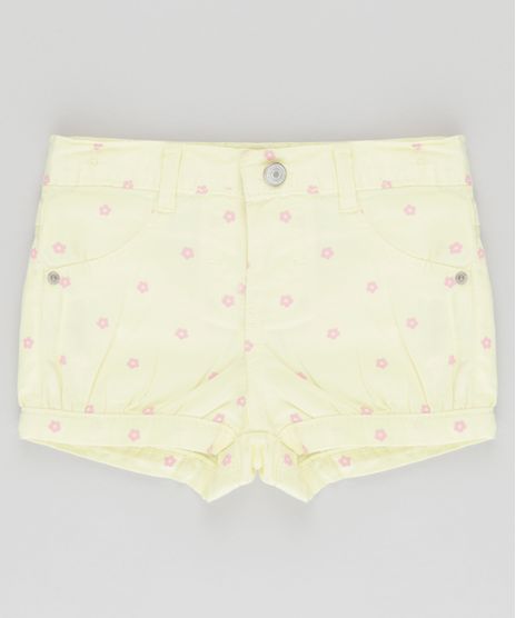 Short-Estampado-Floral-Amarelo-Claro-8772808-Amarelo_Claro_1