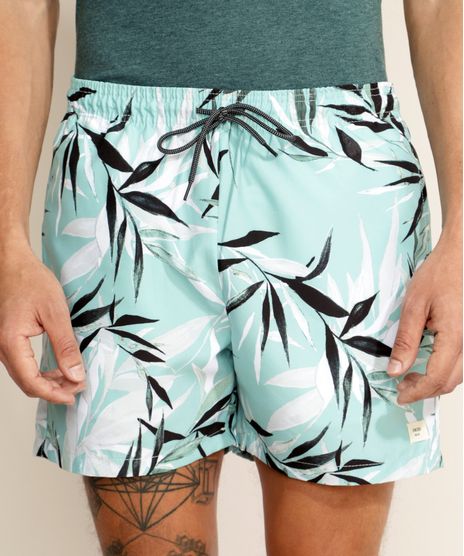 Short-Masculino-Surf-Estampado-Folhagem-com-Elastico-Verde-Agua-9968518-Verde_Agua_1