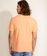 Camiseta-Masculina-Basica-Flame-com-Bolso-Manga-Curta-Gola-Careca-Laranja-9971230-Laranja_2