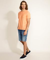 Camiseta-Masculina-Basica-Flame-com-Bolso-Manga-Curta-Gola-Careca-Laranja-9971230-Laranja_3