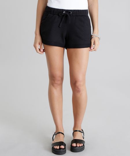 Short-em-Moletom-Basico-Preto-8767914-Preto_1 Short-em-Moletom-Basico-Preto-8767914-Preto_1