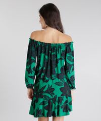 Vestido-Ombro-a-Ombro-Estampado-de-Folhagem-Verde-8812781-Verde_2