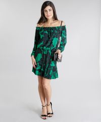 Vestido-Ombro-a-Ombro-Estampado-de-Folhagem-Verde-8812781-Verde_3