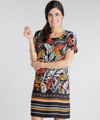 Vestido-Estampado-de-Folhagem-Preto-8649005-Preto_1