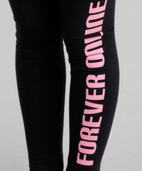 Conjunto--Forever-Online--de-Blusa-Off-White---Calca-Legging-Preta-8741060-Preto_3