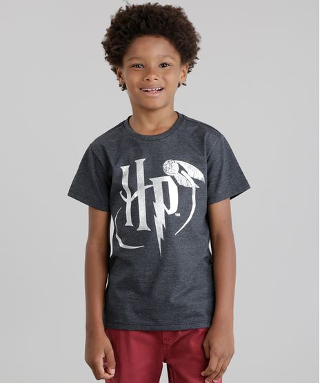 Camiseta-Harry-Potter-Cinza-Mescla-Escuro-8743336-Cinza_Mescla_Escuro_1
