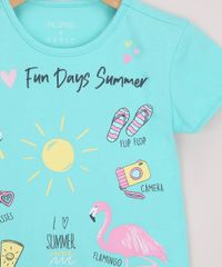 Blusa-Infantil--I-Love-Fun-Days-Summer--com-Glitter-Manga-Curta-Verde-Agua-9965731-Verde_Agua_5