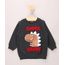 Blusao-de-Moletom-Infantil-Dinossauro--Super-Brave--Cinza-Mescla-Escuro-9803332-Cinza_Mescla_Escuro_1