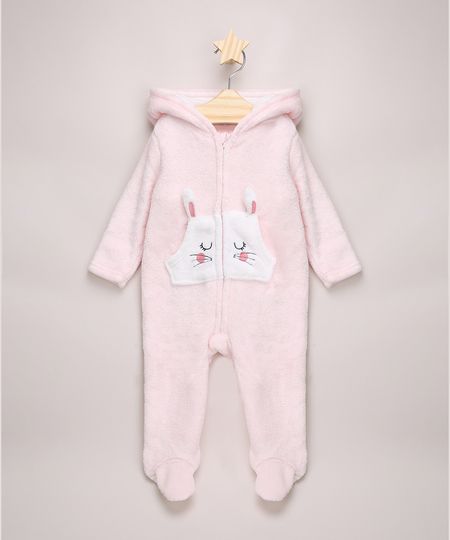 Macacao-Infantil-de-Pelo-com-Bolso-e-Capuz-de-Coelhinho-Rosa-Claro-9842871-Rosa_Claro_1