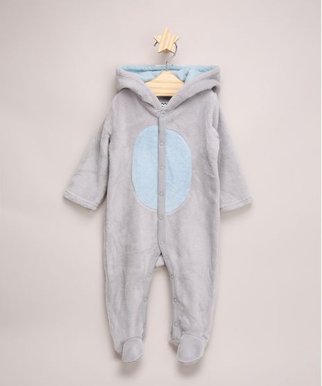 Macacao-Infantil-de-Pelo-com-Capuz-de-Ursinho-Cinza-9842900-Cinza_1