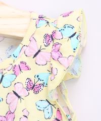 Vestido-Infantil-Amplo-Estampado-de-Borboletas-com-Recortes-Sem-Manga-Amarelo-9965632-Amarelo_5