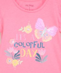 Blusa-Infantil--It-s-A-Colorful-Day--com-Glitter-e-Paete-Manga-Bufante-Rosa-Neon-9956863-Rosa_Neon_3
