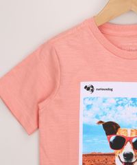 Camiseta-Infantil-Cachorro--Curious-Dog--Manga-Curta-Coral-9970632-Coral_4