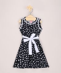 Vestido-Infantil-Estampado-de-Poa-com-Faixa-Para-Amarrar-Sem-Manga-Azul-Marinho-9973990-Azul_Marinho_1