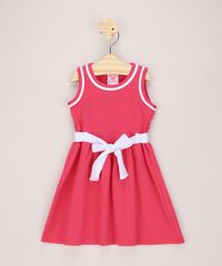 Vestido-Infantil-com-Faixa-para-Amarrar-Sem-Manga-Pink-9973993-Pink_1