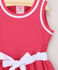 Vestido-Infantil-com-Faixa-para-Amarrar-Sem-Manga-Pink-9973993-Pink_3