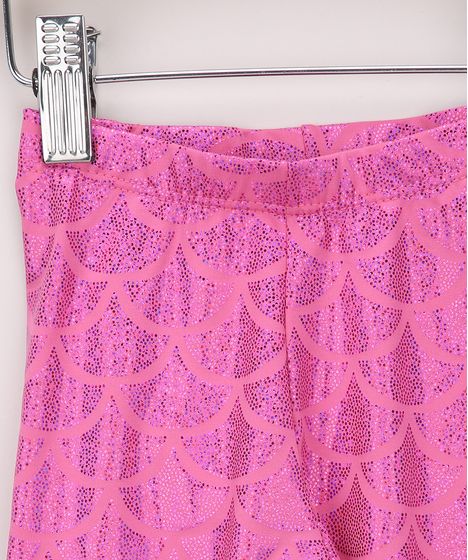 calça legging sereia infantil