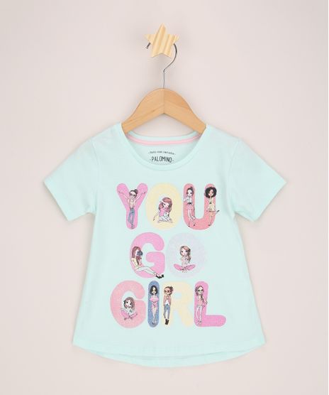 Blusa-Infantil--You-Go-Girl--com-Glitter-Manga-Curta-Verde-Claro-9965407-Verde_Claro_1