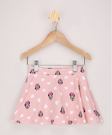 Short-Saia-Infantil-Minnie-Estampado-de-Coracoes-Rosa-Claro-9968351-Rosa_Claro_1