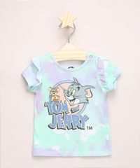Blusa-Infantil-Estampada-Tie-Dye-Tom-e-Jerry-com-Babado-na-Manga-Multicor-9967917-Multicor_1