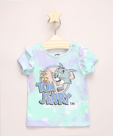 Blusa-Infantil-Estampada-Tie-Dye-Tom-e-Jerry-com-Babado-na-Manga-Multicor-9967917-Multicor_1
