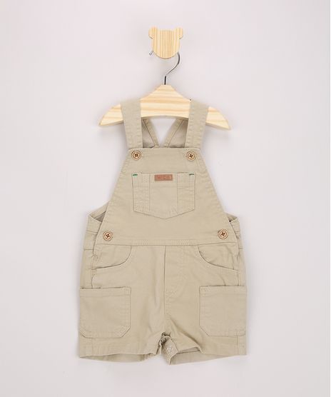 Jardineira-de-Sarja-Infantil-Kaki-9968304-Kaki_1