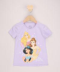 Blusa-Infantil-Ampla-Princesas-com-Glitter-Manga-Curta-Lilas-9968363-Lilas_1