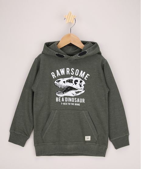 Blusao-de-Moletom-Infantil--Rawrsome--com-Capuz-e-Bolso-Canguru-Verde-Militar-9798289-Verde_Militar_1