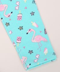 Calca-Legging-Infantil-Estampada-de-Flamingos-Verde-Agua-9966635-Verde_Agua_4
