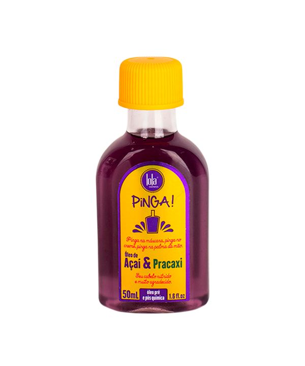 Óleo Capilar Pinga Açaí e Pracaxi Pré e Pós Sol Lola Cosmetics 50ml Único 50 ML