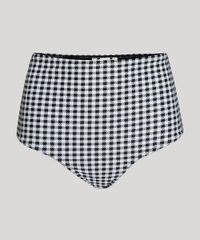 Biquini-Calcinha-Mindset-Hot-Pant-Estampado-Xadrez-Vichy-com-Protecao-UV50--Preto-9970995-Preto_6