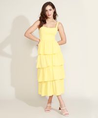 Vestido-Feminino-Mindset-Midi-em-Camadas-Alca-Media-Amarelo-9840951-Amarelo_1