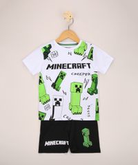 Pijama-Infantil-Minecraft-Manga-Curta-Branco-9956719-Branco_1
