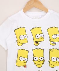 Camiseta-Infantil-Rostos-Bart-Simpson-Manga-Curta-Branca-9970618-Branco_4