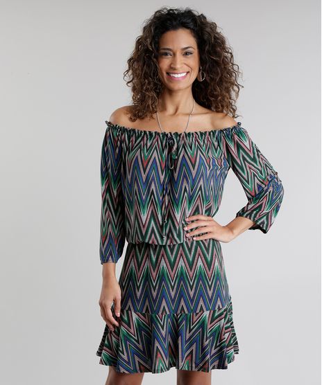 Vestido-Ombro-a-Ombro-Estampado-Chevron-Verde-Escuro-8812780-Verde_Escuro_1