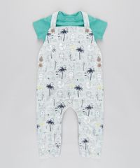 Conjunto-de-Body-Verde-Agua---Macacao-e-Bone-Estampado-de-Animais-Cinza-Mescla-Claro-8676334-Cinza_Mescla_Claro_2