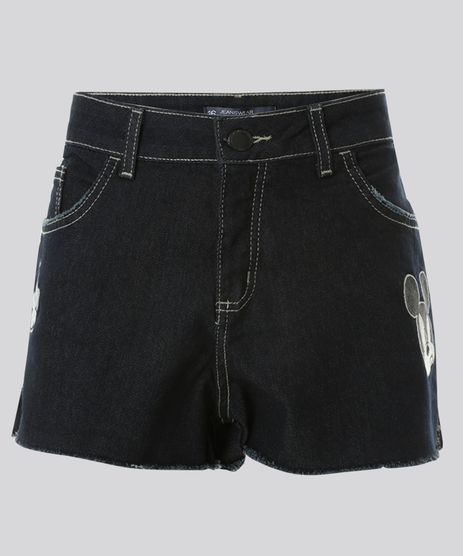 Short-Jeans-Relaxed-Mickey-com-Patchs-Azul-Escuro-8705982-Azul_Escuro_1