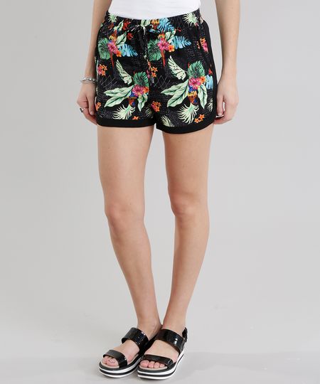 Short-Running-Estampado-Floral-Preto-8695900-Preto_1 Short-Running-Estampado-Floral-Preto-8695900-Preto_1