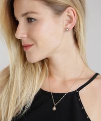 Kit-de-Brinco-e-Colar-com-Strass-Dourado-8689065-Dourado_2