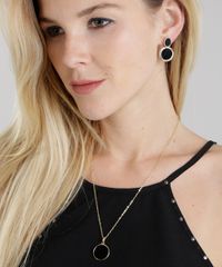 Kit-de-Brinco-e-Colar-Redondo-Dourado-8624877-Dourado_2
